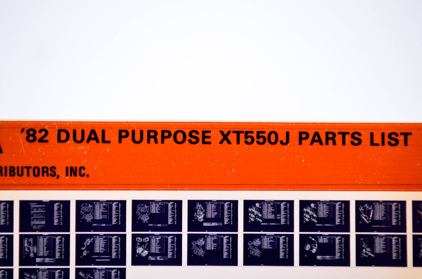 OEM Yamaha XT550J 1983/May 2 '82 Dual Purpose Parts List Microfiche
