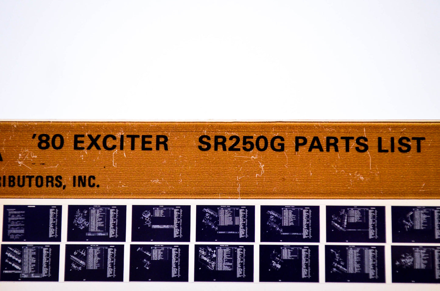 OEM Yamaha SR250G 1983/June 7 '80 Exciter Parts List Microfiche