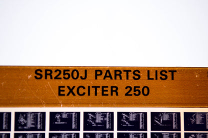 OEM Yamaha SR250J 1981/December 17 '82 Exciter 250 Parts List Microfiche