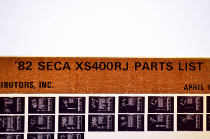 OEM Yamaha XS400RJ 1982/April 16 '82 Seca Parts List Microfiche