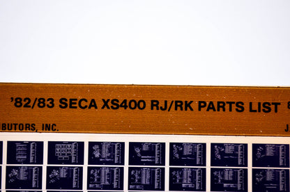 OEM Yamaha XS400 RJ/RK 1984/January 20 '82 - '83 Seca Parts List Microfiche