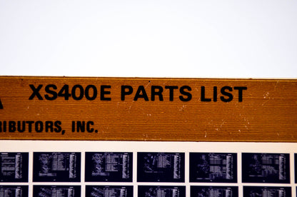 OEM Yamaha XS400E 1983/February 8 '78 Parts List Microfiche