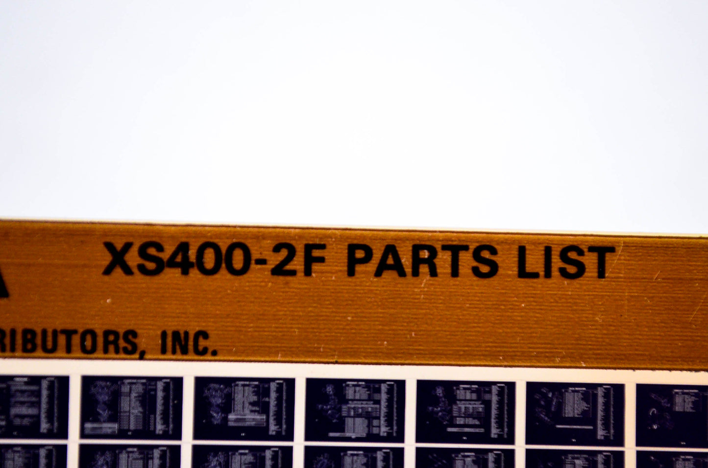 OEM Yamaha XS40002F 1983/May 9 '79 Parts List Microfiche
