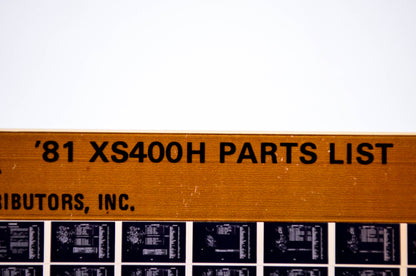 OEM Yamaha XS400H 1983/July 25 '81 Parts List Microfiche