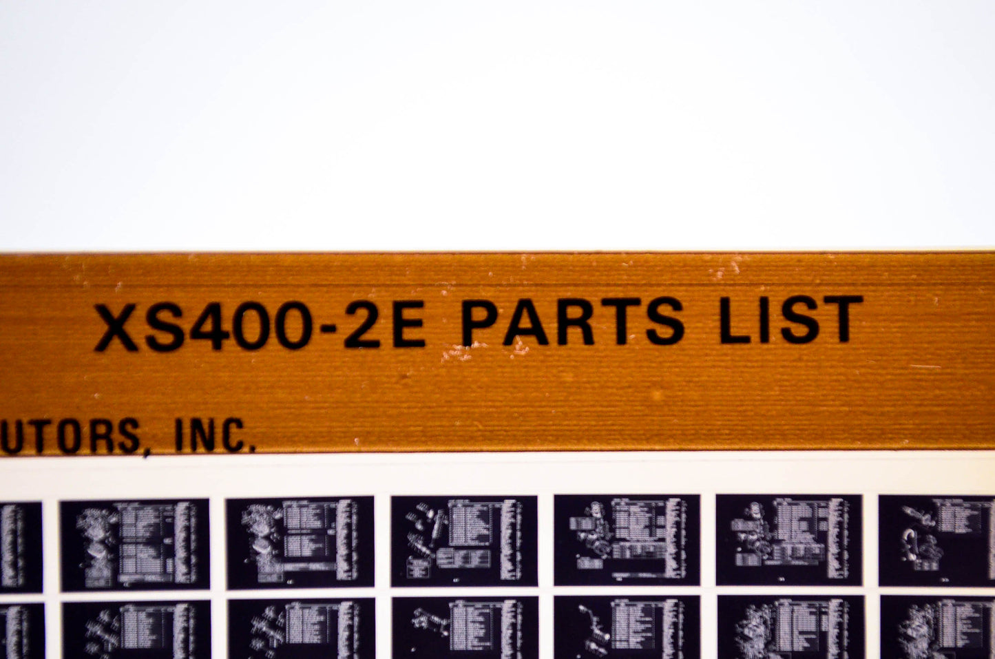 OEM Yamaha XS400-2E 1981/December 23 '78 Parts List Microfiche