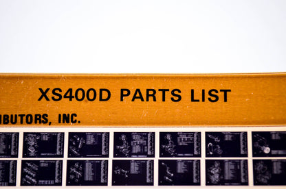 OEM Yamaha XS400D 1979/April 27 '77 Parts List Microfiche