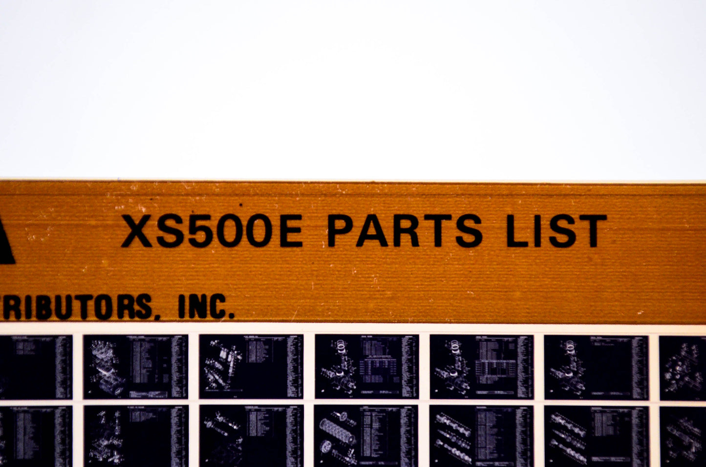 OEM Yamaha XS500E 1979/April 27 '78 Parts List Microfiche