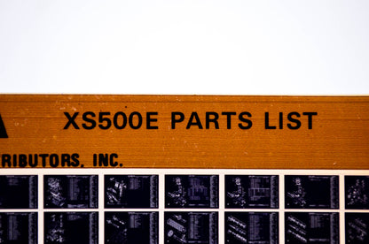 OEM Yamaha XS500E 1979/April 27 '78 Parts List Microfiche