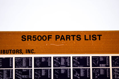 OEM Yamaha SR500F 1980/May 27 '79 Parts List Microfiche