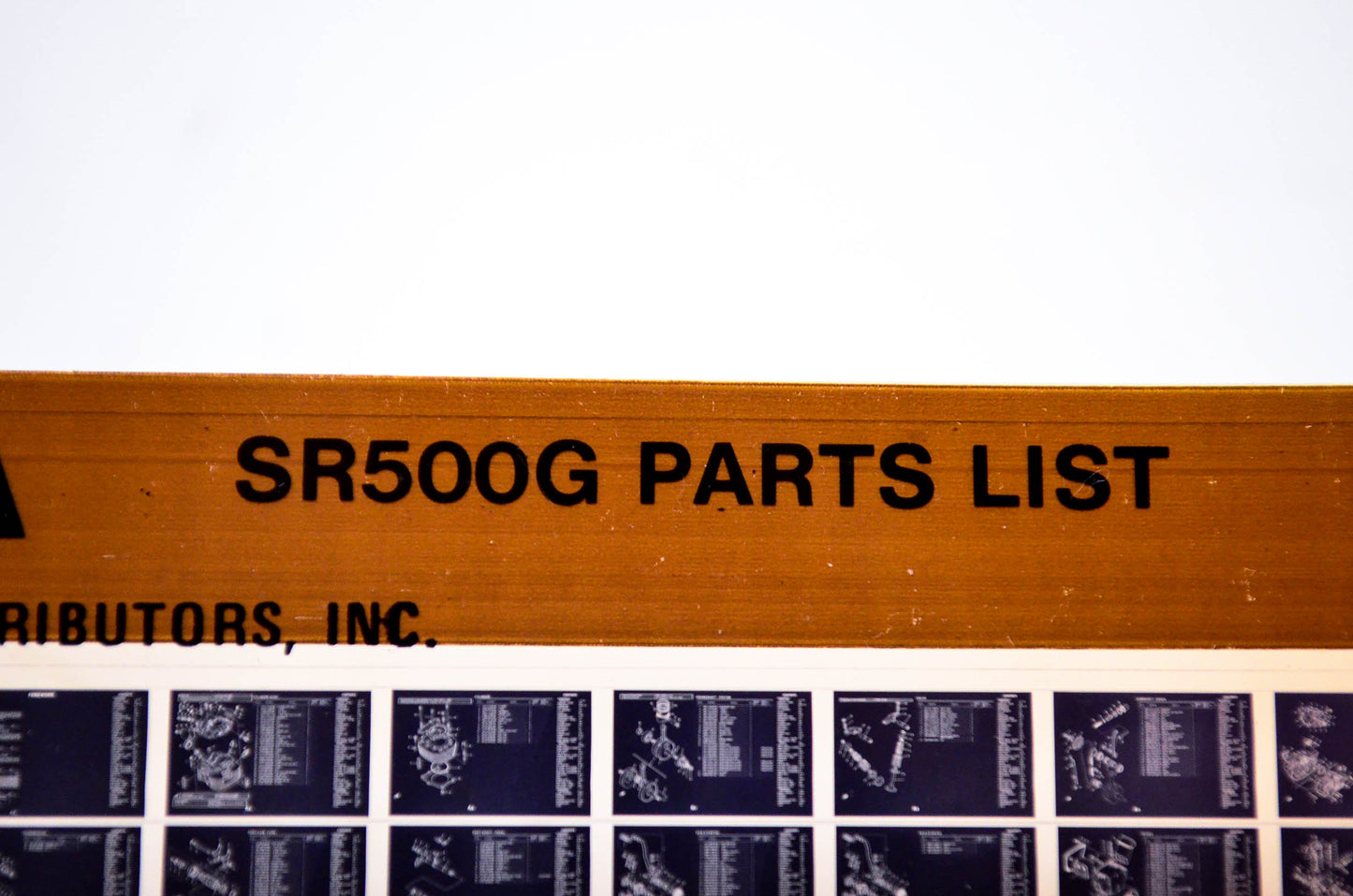 OEM Yamaha SR500G 1981/January 14 '80 Parts List Microfiche