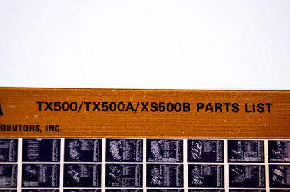 OEM Yamaha TX500/TX500A/XS500B 1981/January 7 '73 - '75 Parts List Microfiche