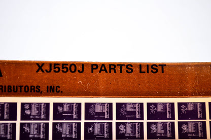 OEM Yamaha XJ550J 1981/October 23 '82 Parts List Microfiche