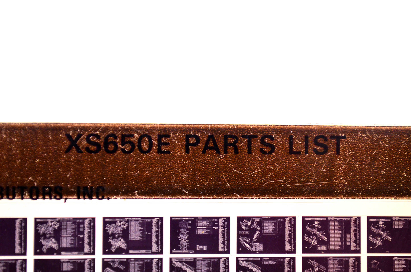 OEM Yamaha XS650E 1981/February 18 '78 Parts List Microfiche