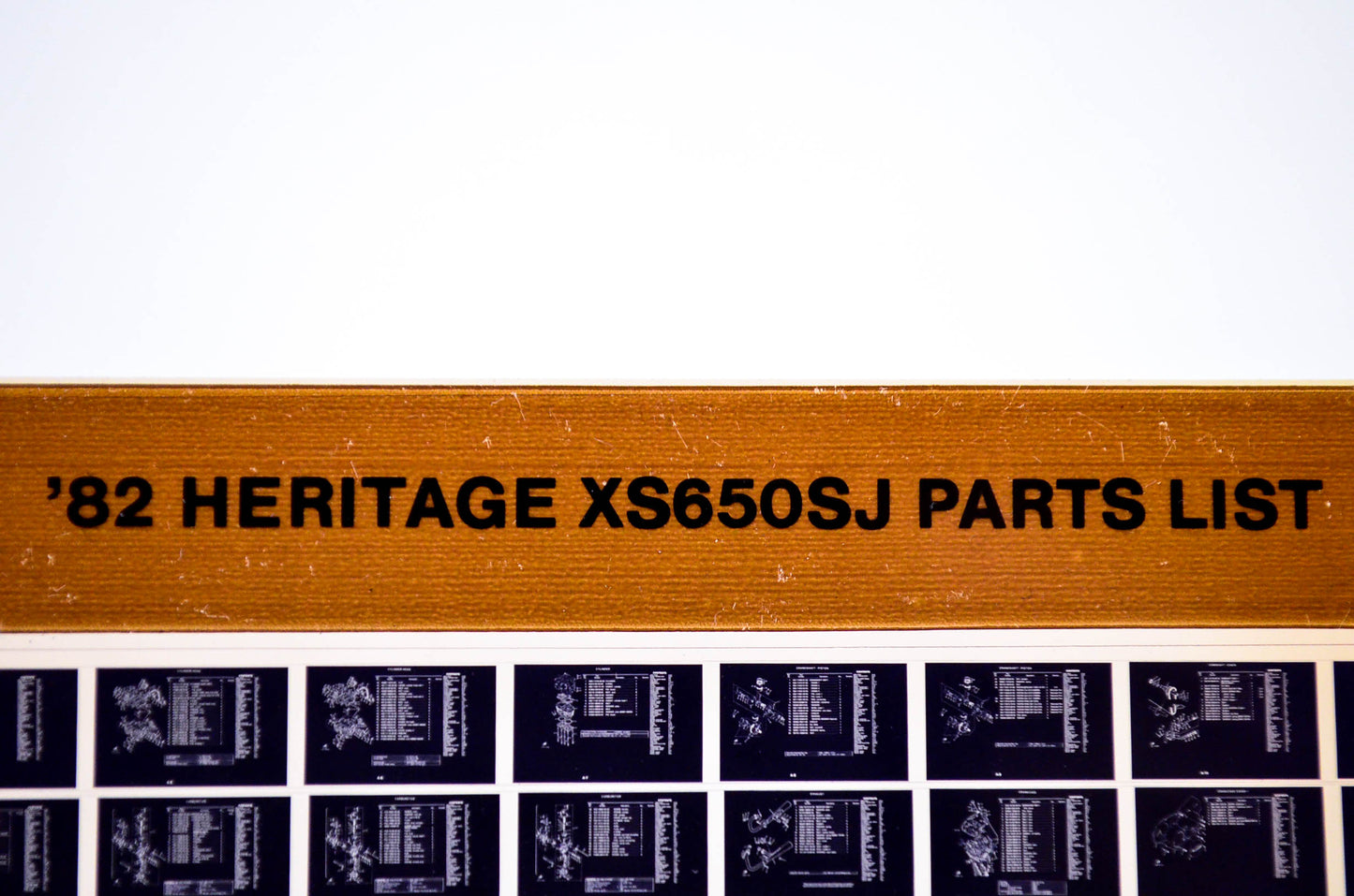 OEM Yamaha XS650SJ 1984/October 15 '82 Heritage Parts List Microfiche