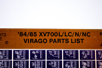 OEM Yamaha XV700L/LC/N/NC 1986/June 5 '84 - '85 Virago Parts List Microfiche