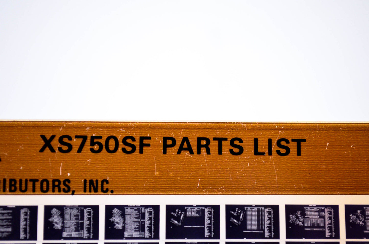 OEM Yamaha XS750SF 1983/April 27 '79 Parts List Microfiche
