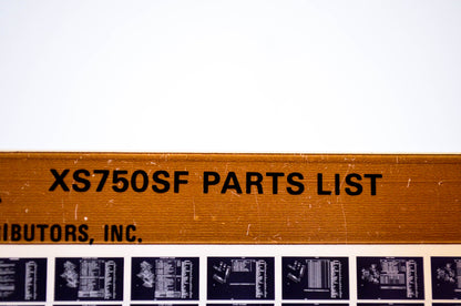 OEM Yamaha XS750SF 1983/April 27 '79 Parts List Microfiche