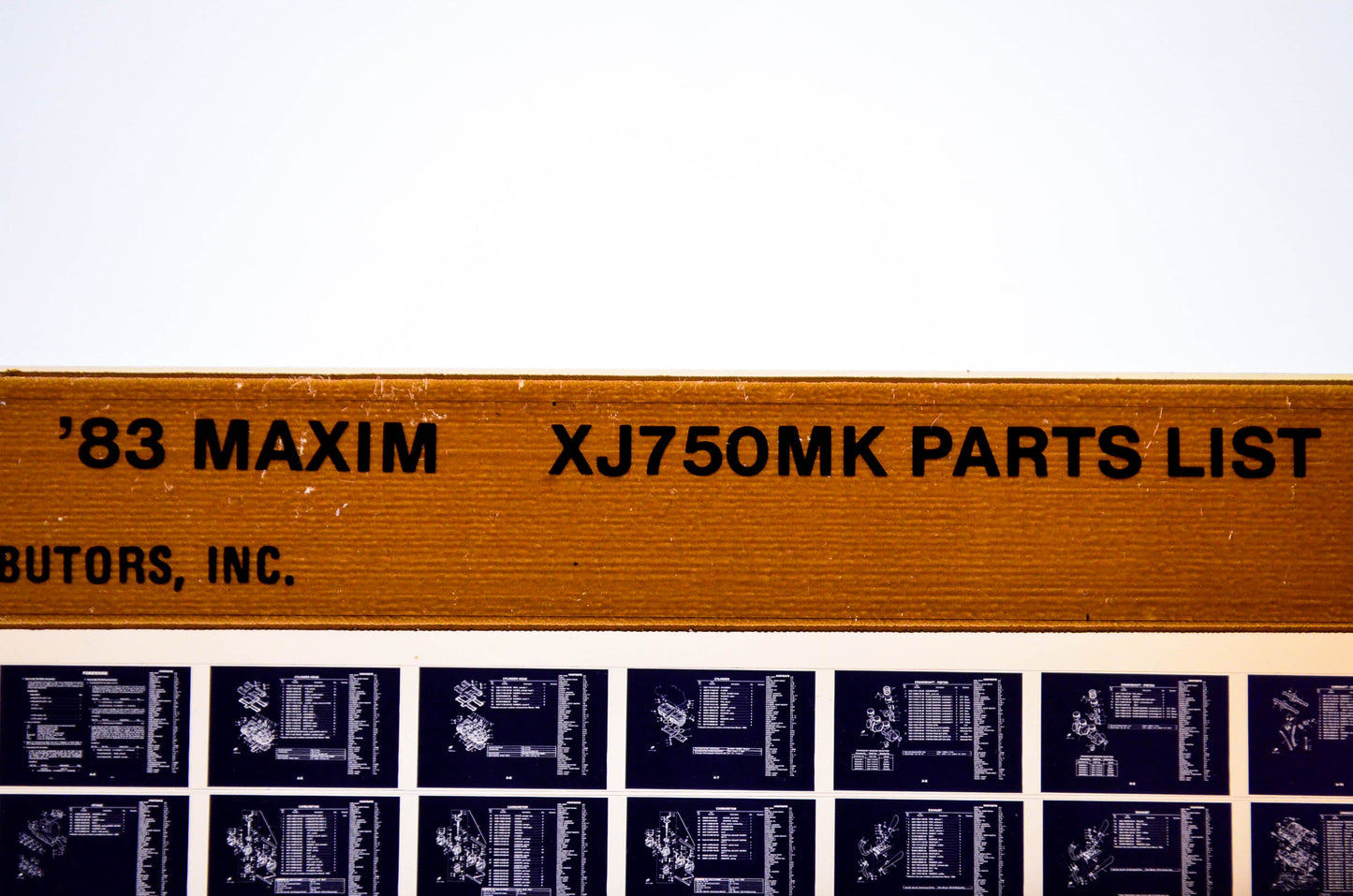 OEM Yamaha XJ750MK 1983/February 24 '83 Maxim Parts List Microfiche