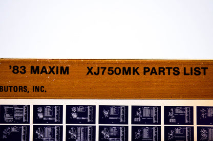 OEM Yamaha XJ750MK 1983/February 24 '83 Maxim Parts List Microfiche