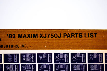 OEM Yamaha XJ750J 1983/February 24 '82 Maxim Parts List Microfiche