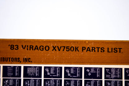 OEM Yamaha XV750K 1983/September 12 '83 Virago Parts List Microfiche
