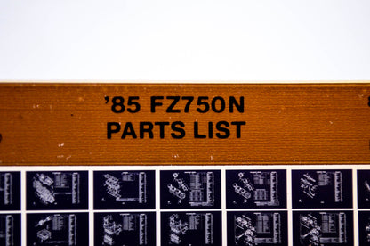 OEM Yamaha FZ750N 1986/May 29 '85 Parts List Microfiche