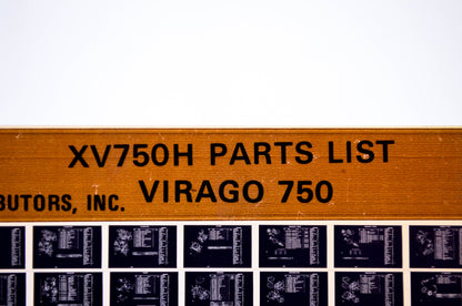 OEM Yamaha XV750H 1981/December 22 '81 Virago 750 Parts List Microfiche