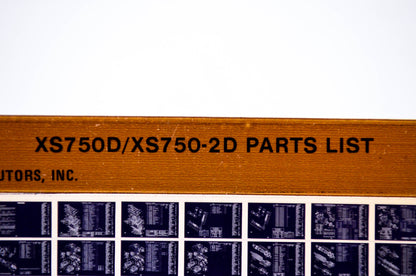 OEM Yamaha XS750D/XS750-2D 1980/March 14 '77 Parts List Microfiche