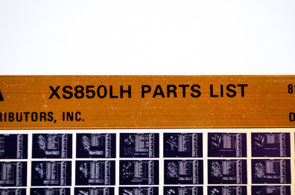 OEM Yamaha XS850LH 1981/December 2 '81 Parts List Microfiche