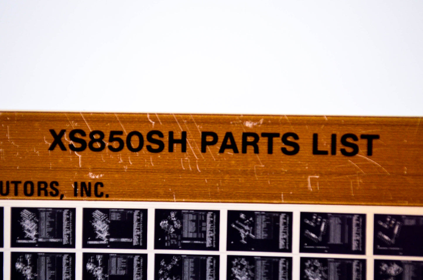 OEM Yamaha XS850SH 1980/October 31 '81 Parts List Microfiche