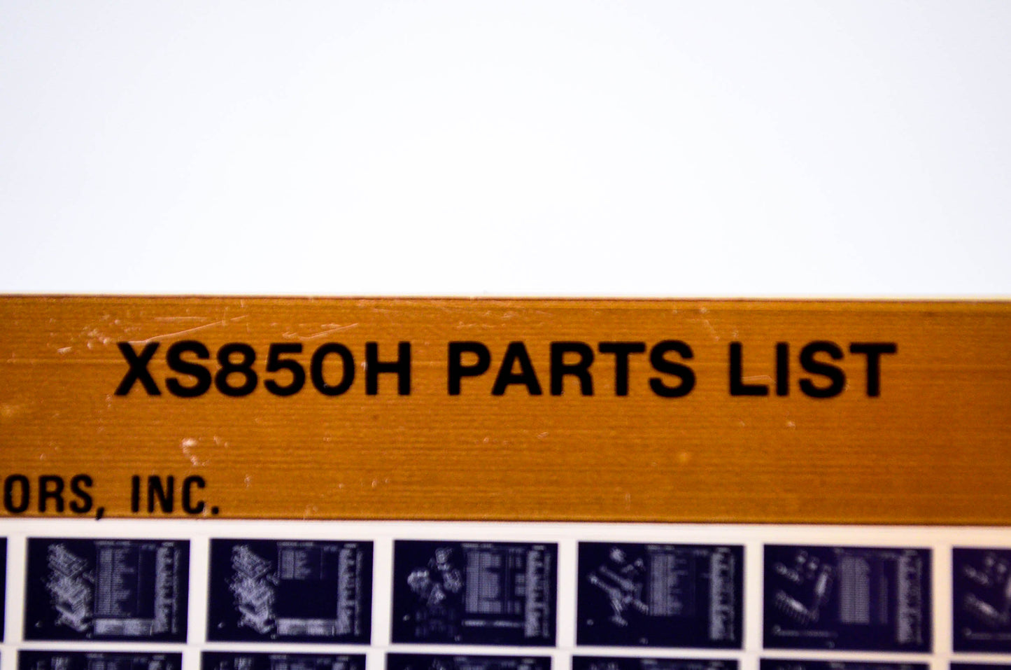 OEM Yamaha XS850H 1980/December 12 '81 Parts List Microfiche