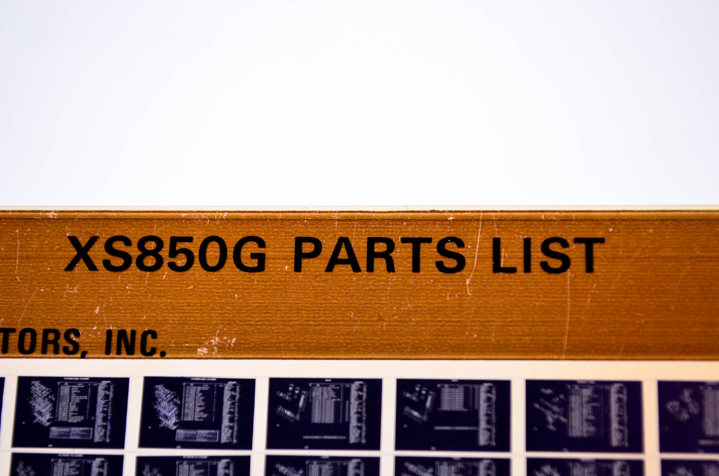 OEM Yamaha XS850G 1982/March 16 '80 Parts List Microfiche
