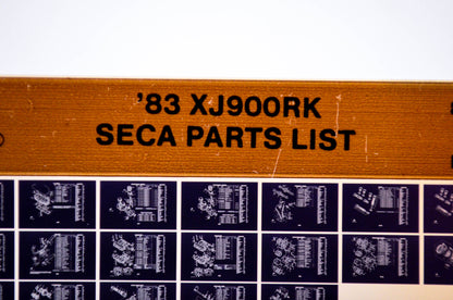 OEM Yamaha XJ900RK 1987/February 5 '83 Seca Parts List Microfiche