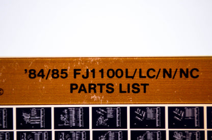 OEM Yamaha FJ1100L/LC/N/NC 1986/December 17 '84 - '85 Parts List Microfiche