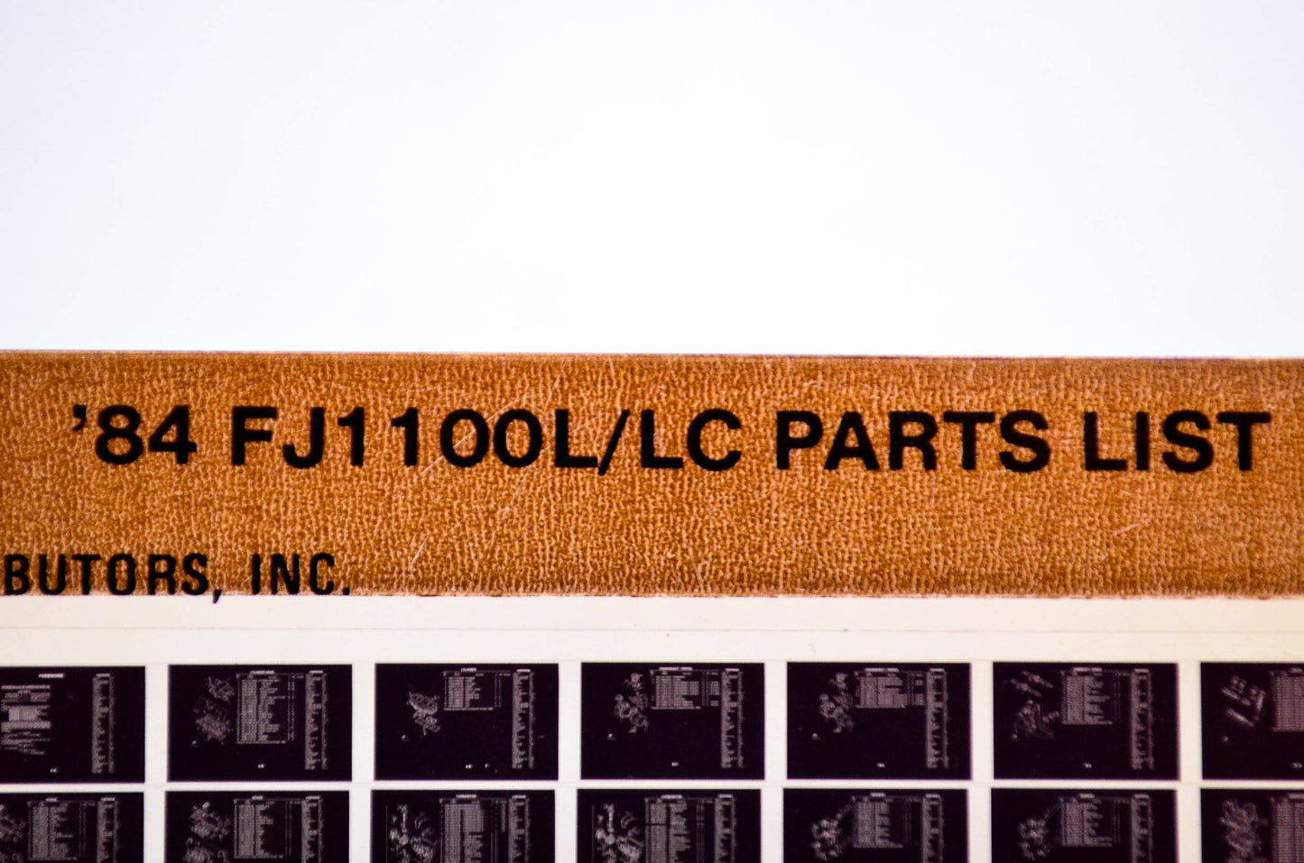 OEM Yamaha FJ1100L/LC 1984/March 14 '84 76 - 77 Parts List Microfiche