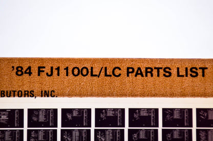 OEM Yamaha FJ1100L/LC 1984/March 14 '84 76 - 77 Parts List Microfiche