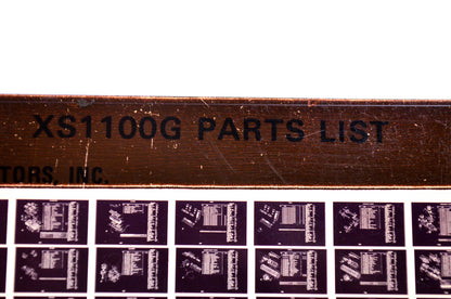OEM Yamaha XS1 100G 1981/August 12 '81 Parts List Microfiche