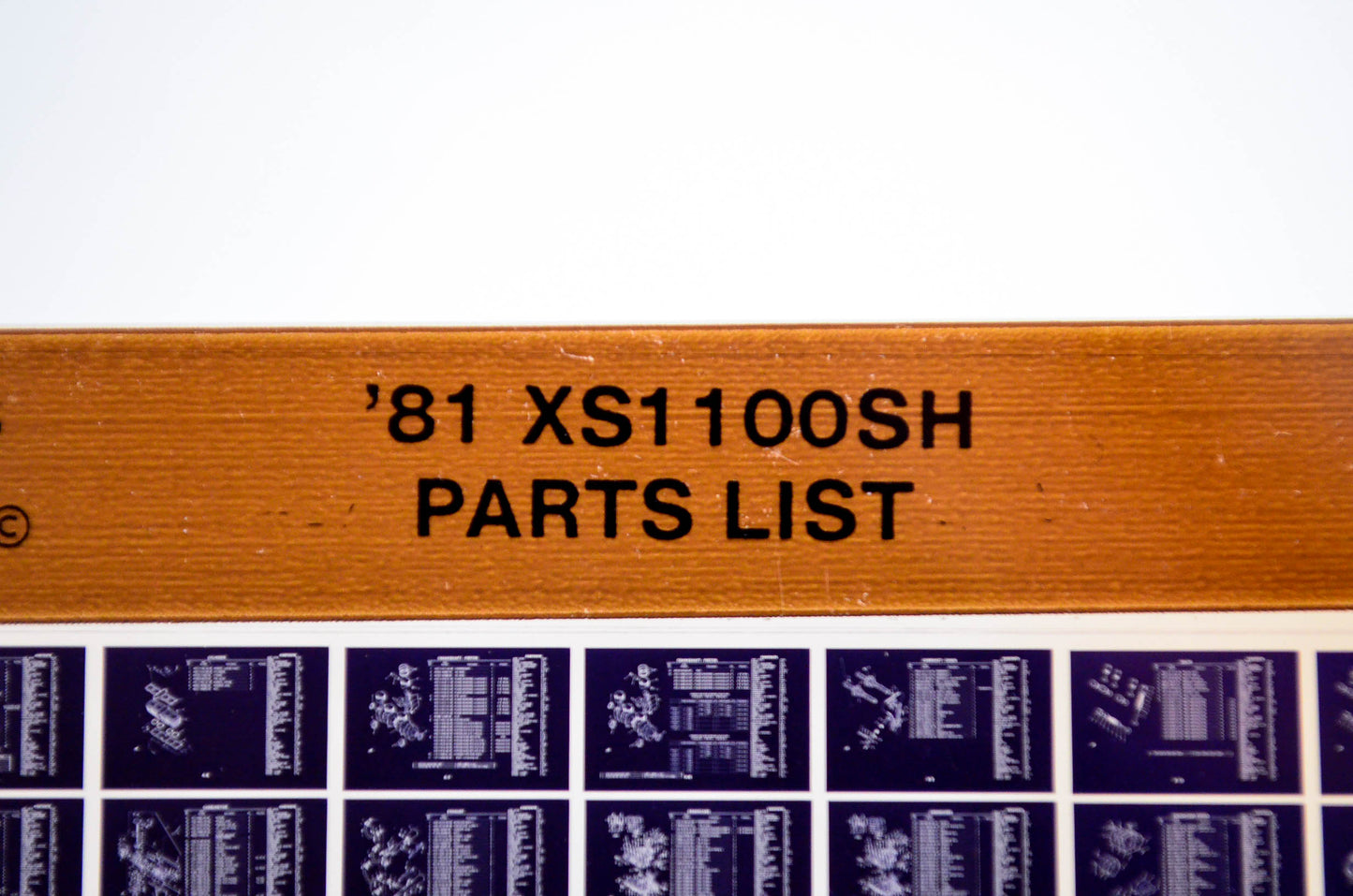 OEM Yamaha XS1100SH 1983/March 30 '81 Parts List Microfiche