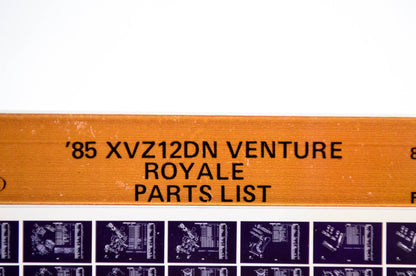 OEM Yamaha XVZ12DN 1986/February 28 '85 Venture Royale Parts List Microfiche