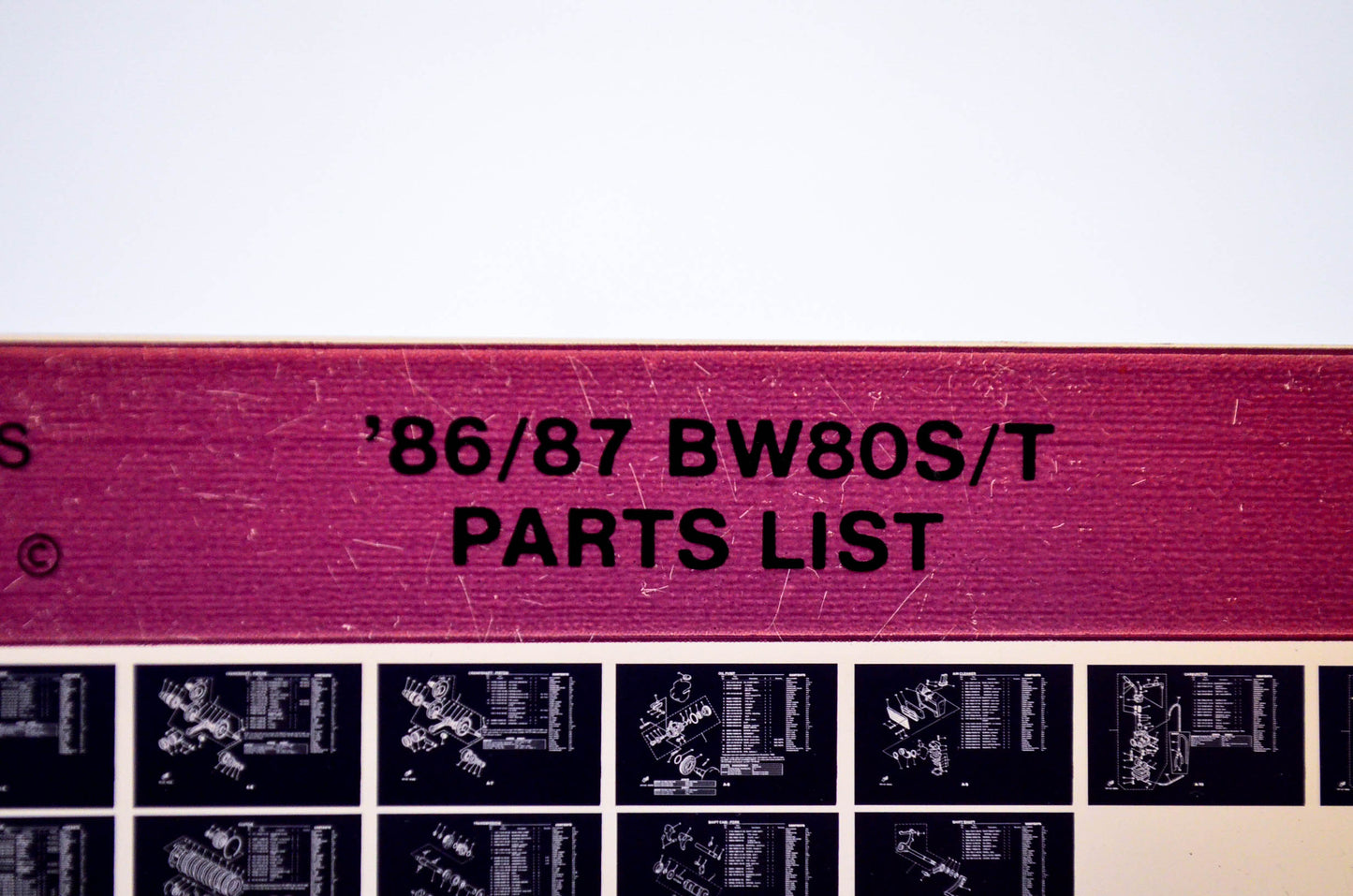 OEM Yamaha BW80S/T 1986/December 22 '86 - '87 Parts List Microfiche