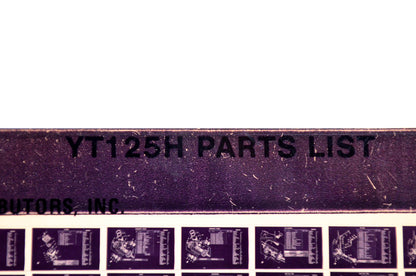 OEM Yamaha YT125H 1980/December 12 '81 Parts List Microfiche
