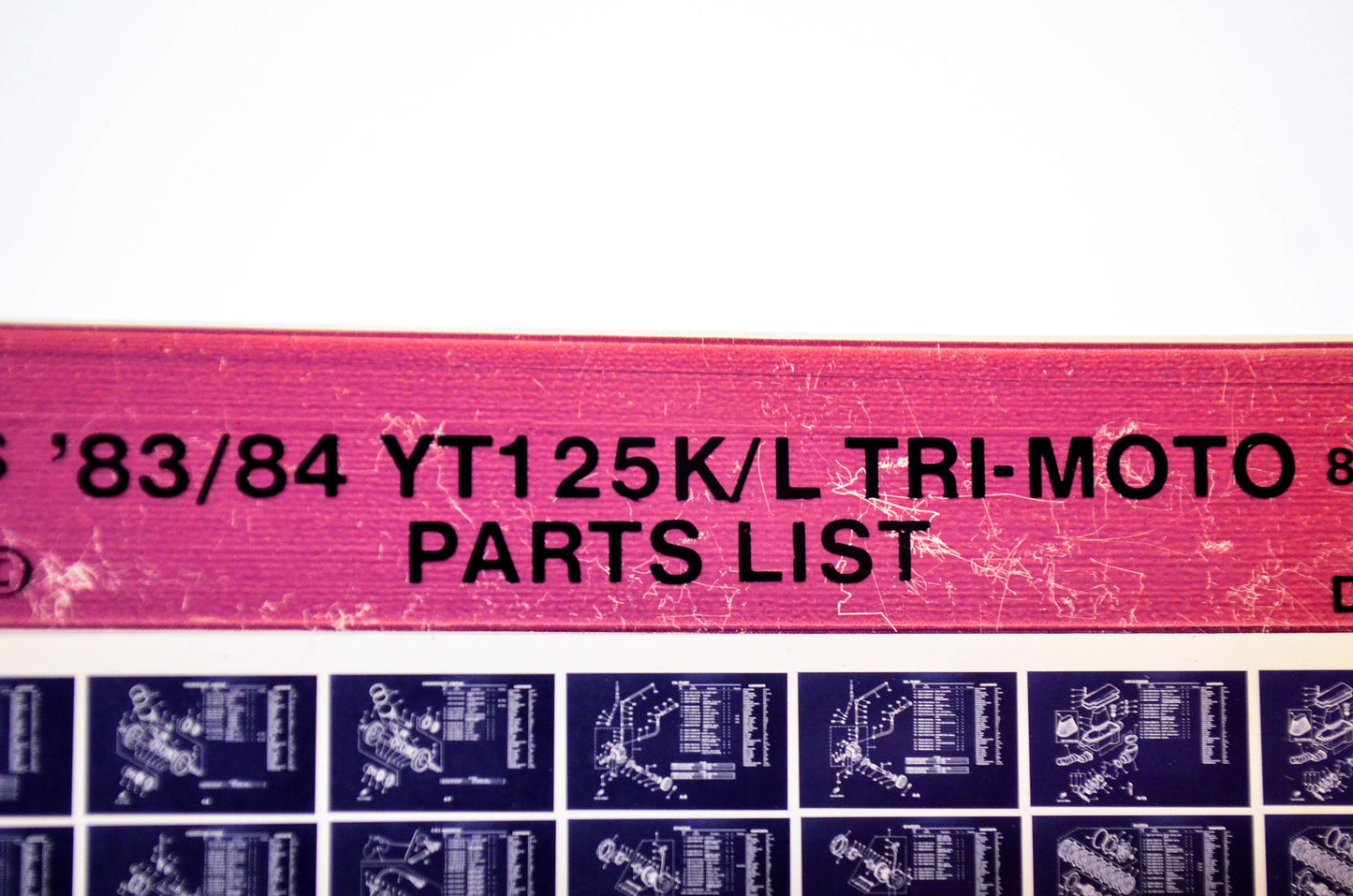 OEM Yamaha YT125K/L 1985/December 17 '83 - '84 Tri-Moto Parts List Microfiche