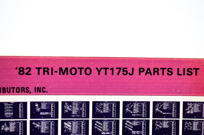 OEM Yamaha YT175J 1983/May 26 '82 Tri-Moto Parts List Microfiche