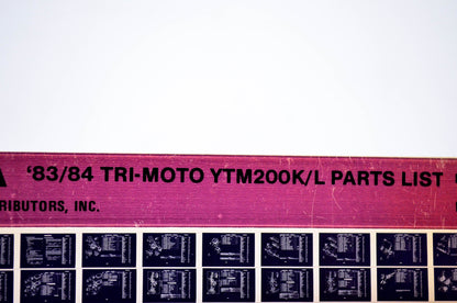 OEM Yamaha YTM200K/L 1984/February 3 '83 - '84 Tri-Moto Parts List Microfiche