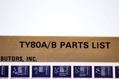 OEM Yamaha TY80A/B 1982/June 1 '74 - '75 Parts List Microfiche