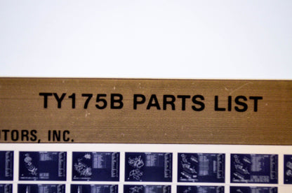 OEM Yamaha TY175B 1979/July 11 '75 Parts List Microfiche