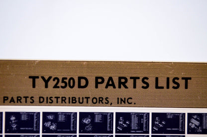 OEM Yamaha TY250D 1977/February 4 '77 Parts List Microfiche