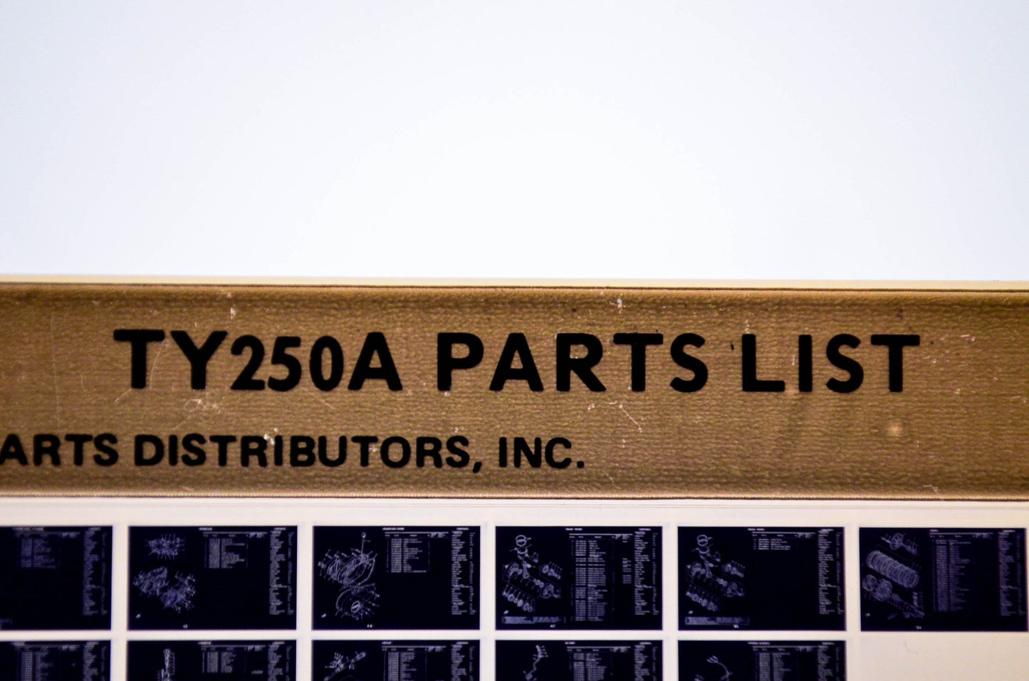 OEM Yamaha TY250A 1978/March 29 '74 Parts List Microfiche