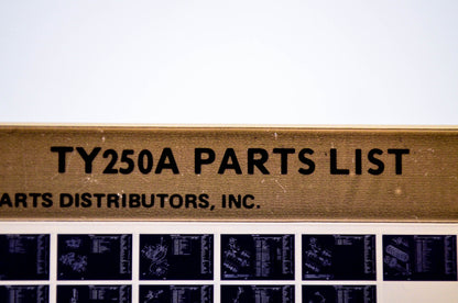 OEM Yamaha TY250A 1978/March 29 '74 Parts List Microfiche