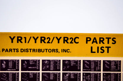 OEM Yamaha YR1/YR2/YR2C 1978/March 10 '67 - '68 Parts List Microfiche
